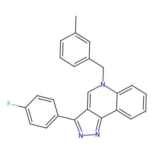 3-(4-Fluorophenyl)-5-[(3-methylphenyl)methyl]pyrazolo[4,3-c]quinoline structure