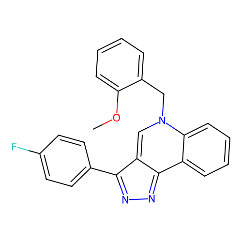 3-(4-Fluorophenyl)-5-[(2-methoxyphenyl)methyl]pyrazolo[4,3-c]quinoline structure