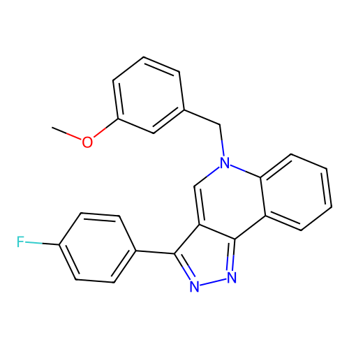 3-(4-Fluorophenyl)-5-[(3-methoxyphenyl)methyl]pyrazolo[4,3-c]quinoline structure