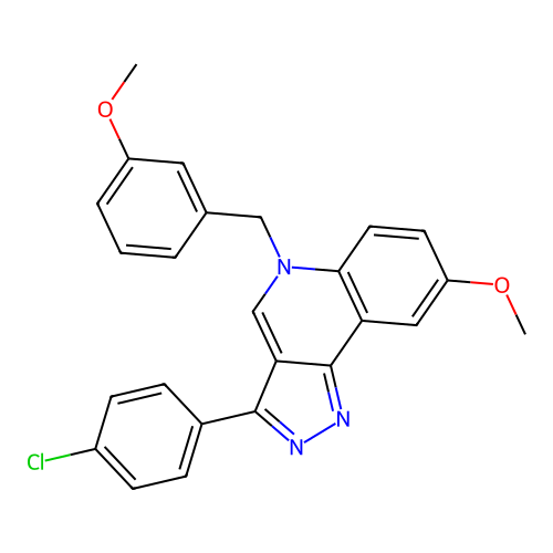 3-(4-Chlorophenyl)-8-methoxy-5-[(3-methoxyphenyl)methyl]pyrazolo[4,3-c]quinoline structure