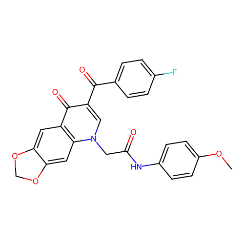 2-[7-(4-fluorobenzoyl)-8-oxo-2H,5H,8H-[1,3]dioxolo[4,5-g]quinolin-5-yl]-N-(4-methoxyphenyl)acetamide structure