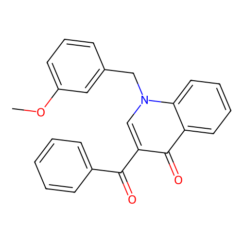 3-Benzoyl-1-[(3-methoxyphenyl)methyl]-1,4-dihydroquinolin-4-one structure
