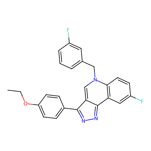 3-(4-Ethoxyphenyl)-8-fluoro-5-[(3-fluorophenyl)methyl]pyrazolo[4,3-c]quinoline structure