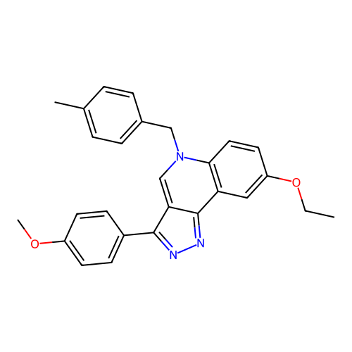 8-Ethoxy-3-(4-methoxyphenyl)-5-[(4-methylphenyl)methyl]pyrazolo[4,3-c]quinoline structure