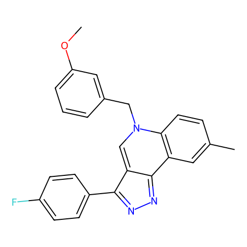 3-(4-Fluorophenyl)-5-[(3-methoxyphenyl)methyl]-8-methylpyrazolo[4,3-c]quinoline structure
