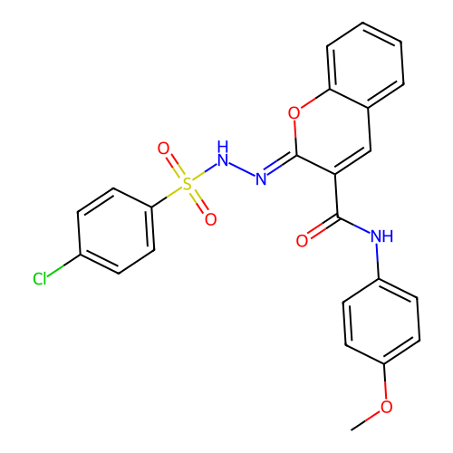 (2Z)-2-[(4-chlorobenzenesulfonamido)imino]-N-(4-methoxyphenyl)-2H-chromene-3-carboxamide structure