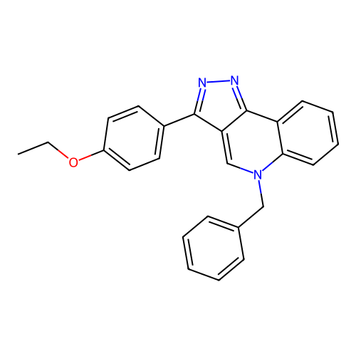 5-benzyl-3-(4-ethoxyphenyl)-5H-pyrazolo[4,3-c]quinoline structure