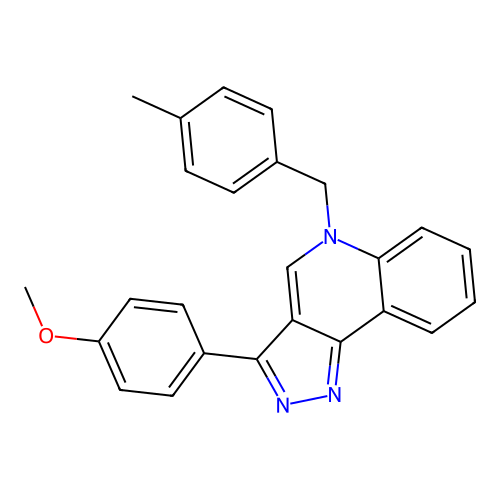 3-(4-Methoxyphenyl)-5-[(4-methylphenyl)methyl]pyrazolo[4,3-c]quinoline structure