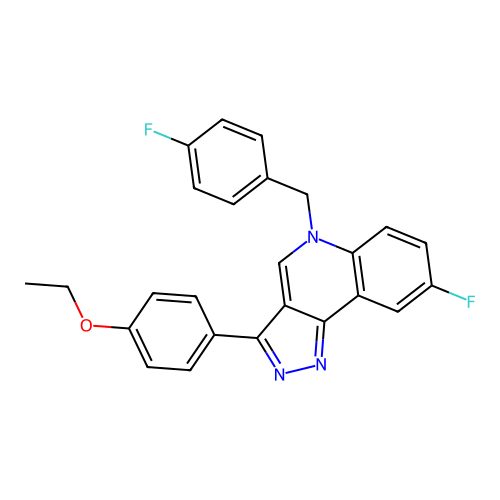 3-(4-Ethoxyphenyl)-8-fluoro-5-[(4-fluorophenyl)methyl]pyrazolo[4,3-c]quinoline structure