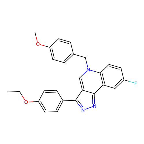 3-(4-Ethoxyphenyl)-8-fluoro-5-[(4-methoxyphenyl)methyl]pyrazolo[4,3-c]quinoline structure