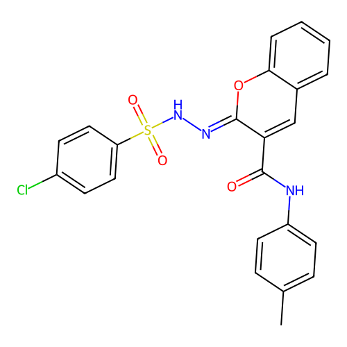 (2Z)-2-[(4-chlorobenzenesulfonamido)imino]-N-(4-methylphenyl)-2H-chromene-3-carboxamide structure