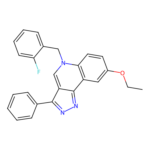 8-Ethoxy-5-[(2-fluorophenyl)methyl]-3-phenylpyrazolo[4,3-c]quinoline structure