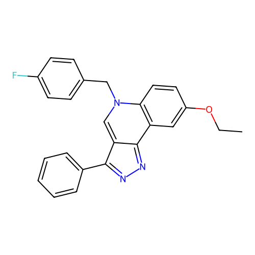8-Ethoxy-5-[(4-fluorophenyl)methyl]-3-phenylpyrazolo[4,3-c]quinoline structure