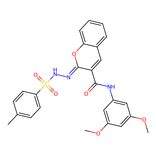 (2Z)-N-(3,5-dimethoxyphenyl)-2-[(4-methylbenzenesulfonamido)imino]-2H-chromene-3-carboxamide structure