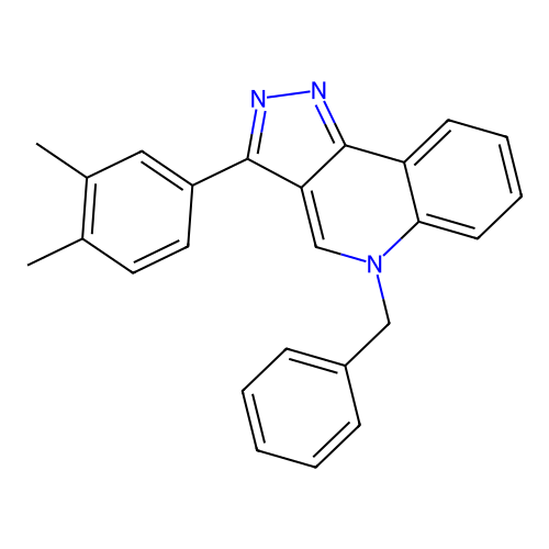 5-benzyl-3-(3,4-dimethylphenyl)-5H-pyrazolo[4,3-c]quinoline structure