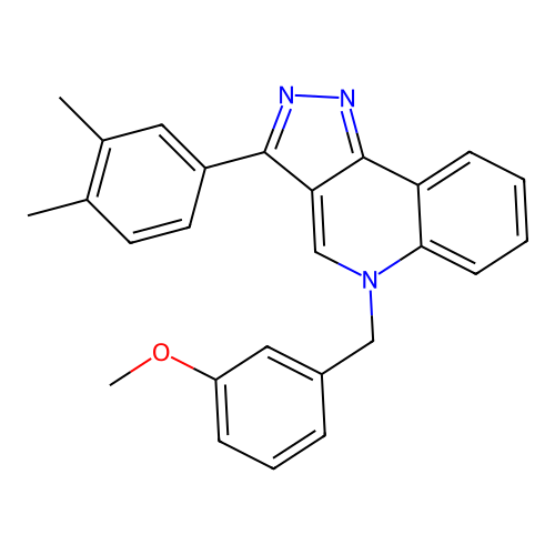 3-(3,4-Dimethylphenyl)-5-[(3-methoxyphenyl)methyl]pyrazolo[4,3-c]quinoline structure