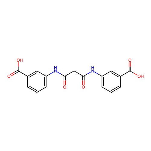 3-((3-(3-Carboxyanilino)-3-oxopropanoyl)amino)benzoic acid structure