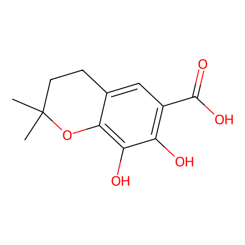 3,4-Dihydro-7,8-dihydroxy-2,2-dimethyl-2H-1-benzopyran-6-carboxylic acid structure