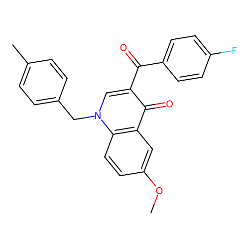 3-(4-fluorobenzoyl)-6-methoxy-1-(4-methylbenzyl)quinolin-4(1H)-one structure