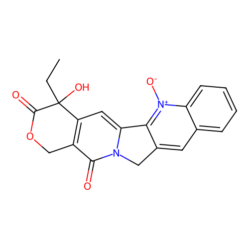 (4s)-4-ethyl-4-hydroxy-1h-pyrano[3',4':6,7]indolizino[1,2-b]quinoline-3,14(4h,12h)-dione 6-oxide structure
