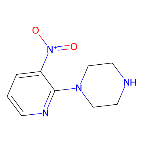 1-(3-Nitropyridin-2-yl)piperazine structure
