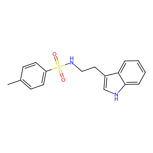 N-(2-(3-Indolyl)ethyl)-P-toluenesulfonamide structure