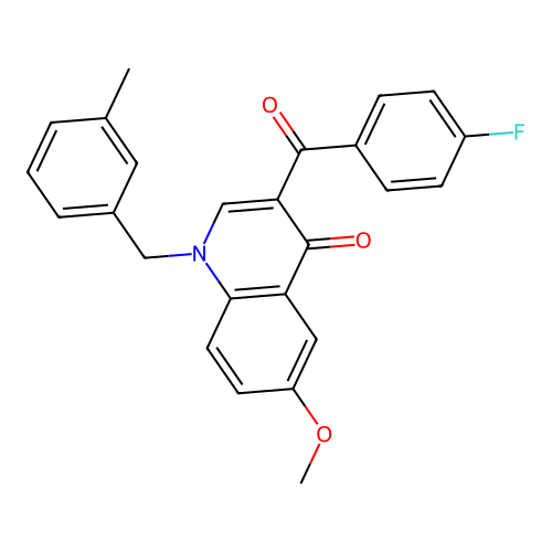 3-(4-fluorobenzoyl)-6-methoxy-1-(3-methylbenzyl)quinolin-4(1H)-one structure