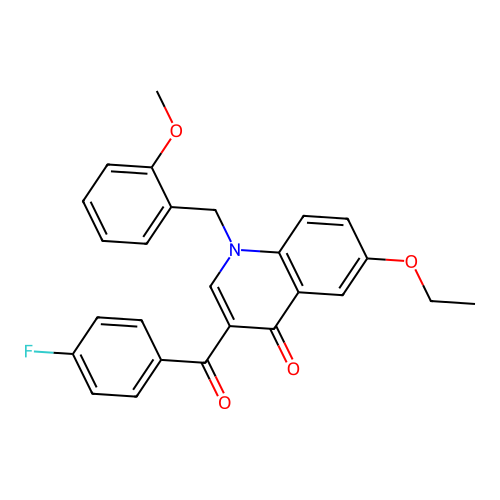 6-ethoxy-3-(4-fluorobenzoyl)-1-[(2-methoxyphenyl)methyl]-1,4-dihydroquinolin-4-one structure