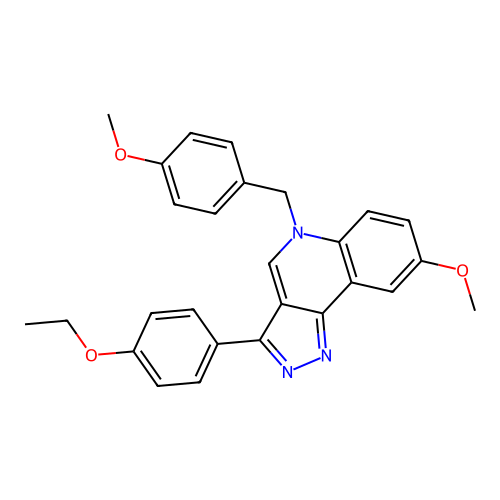 3-(4-Ethoxyphenyl)-8-methoxy-5-[(4-methoxyphenyl)methyl]pyrazolo[4,3-c]quinoline structure