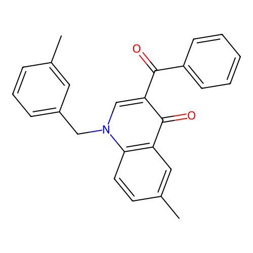 3-Benzoyl-6-methyl-1-[(3-methylphenyl)methyl]quinolin-4-one structure