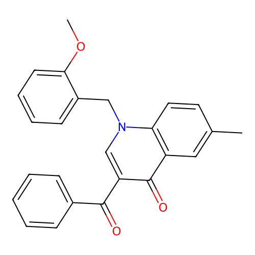 3-Benzoyl-1-[(2-methoxyphenyl)methyl]-6-methyl-1,4-dihydroquinolin-4-one structure