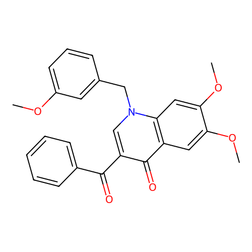 3-Benzoyl-6,7-dimethoxy-1-[(3-methoxyphenyl)methyl]quinolin-4-one structure