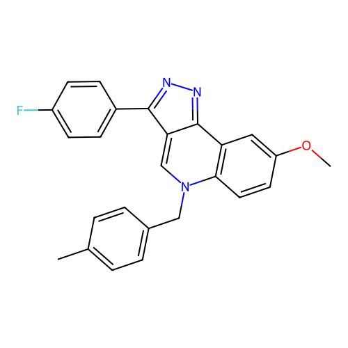 3-(4-Fluorophenyl)-8-methoxy-5-[(4-methylphenyl)methyl]pyrazolo[4,3-c]quinoline structure