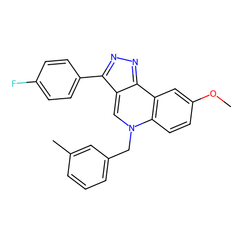 3-(4-Fluorophenyl)-8-methoxy-5-[(3-methylphenyl)methyl]pyrazolo[4,3-c]quinoline structure