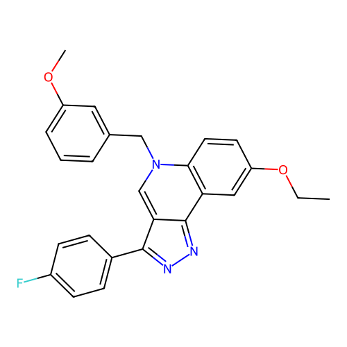 8-Ethoxy-3-(4-fluorophenyl)-5-[(3-methoxyphenyl)methyl]pyrazolo[4,3-c]quinoline structure