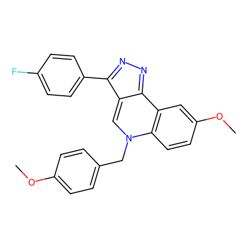 3-(4-Fluorophenyl)-8-methoxy-5-[(4-methoxyphenyl)methyl]pyrazolo[4,3-c]quinoline structure