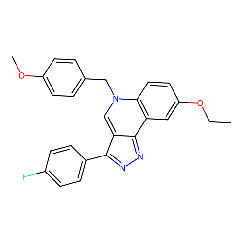 8-Ethoxy-3-(4-fluorophenyl)-5-[(4-methoxyphenyl)methyl]pyrazolo[4,3-c]quinoline structure