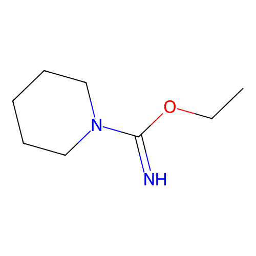 Ethyl 1-piperidinecarboximidoate structure