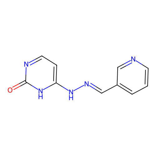 1H-Pyrimidin-2-one, 4-(N'-pyridin-3-ylmethylenehydrazino)- structure