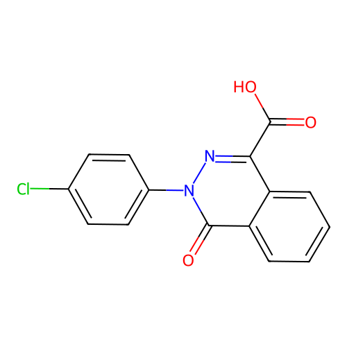 3-(4-Chlorophenyl)-4-oxo-3,4-dihydrophthalazine-1-carboxylic acid structure
