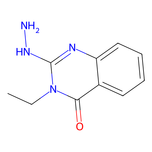 3-ethyl-2-hydrazinoquinazolin-4(3H)-one structure
