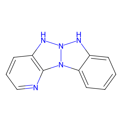 5H,7H-Pyrido(3',2':4,5)(1,2,3)triazolo(1,2-a)(1,2,3)benzotriazole structure