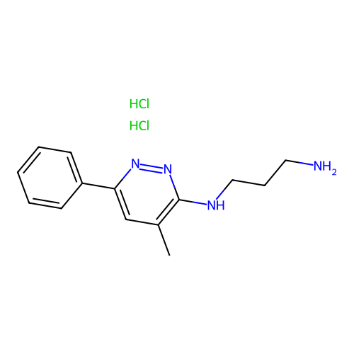 1,3-Propanediamine, N-(4-methyl-6-phenyl-3-pyridazinyl)-, dihydrochloride, hydrate structure