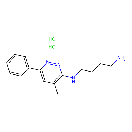 1,4-Butanediamine, N-(4-methyl-6-phenyl-3-pyridazinyl)-, dihydrochloride, hydrate structure