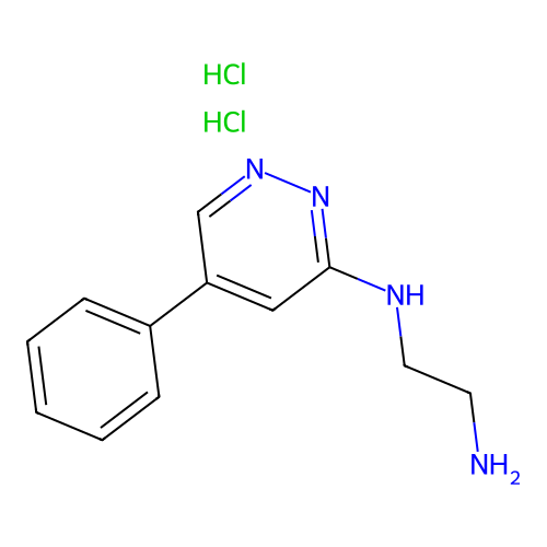 1,2-Ethanediamine, N-(5-phenyl-3-pyridazinyl)-, dihydrochloride structure