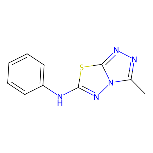 3-methyl-N-phenyl[1,2,4]triazolo[3,4-b][1,3,4]thiadiazol-6-amine structure