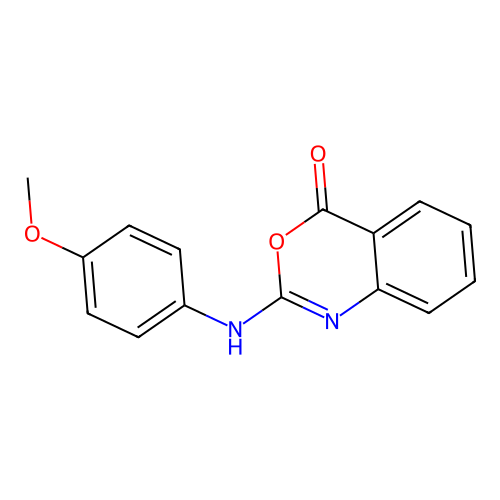 2-(4-Methoxyanilino)-3,1-benzoxazin-4-one structure