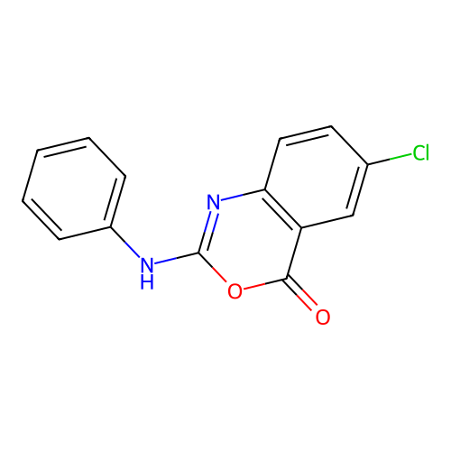 6-Chloro-2-(phenylamino)-4H-3,1-benzoxazin-4-one structure