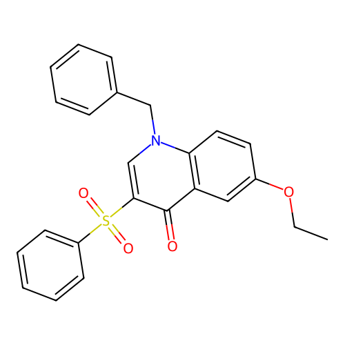 3-(Benzenesulfonyl)-1-benzyl-6-ethoxy-1,4-dihydroquinolin-4-one structure