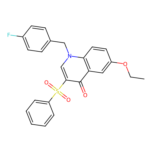 3-(Benzenesulfonyl)-6-ethoxy-1-[(4-fluorophenyl)methyl]quinolin-4-one structure